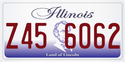 IL license plate Z456062