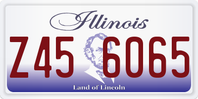 IL license plate Z456065