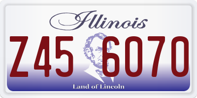 IL license plate Z456070