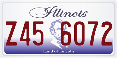 IL license plate Z456072