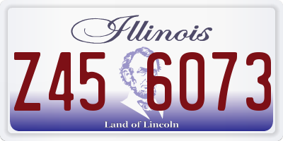 IL license plate Z456073