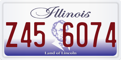 IL license plate Z456074