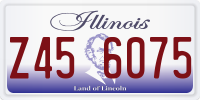 IL license plate Z456075