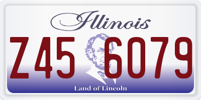 IL license plate Z456079