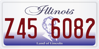 IL license plate Z456082