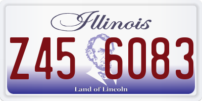 IL license plate Z456083