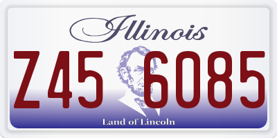 IL license plate Z456085
