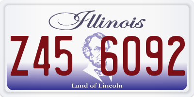 IL license plate Z456092