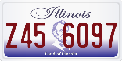 IL license plate Z456097
