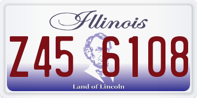 IL license plate Z456108
