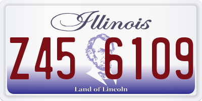 IL license plate Z456109