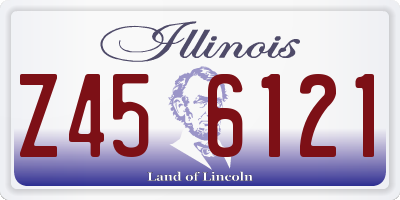IL license plate Z456121