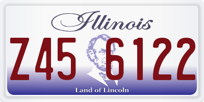 IL license plate Z456122