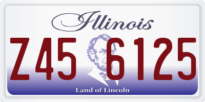 IL license plate Z456125