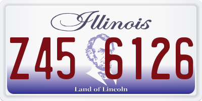 IL license plate Z456126