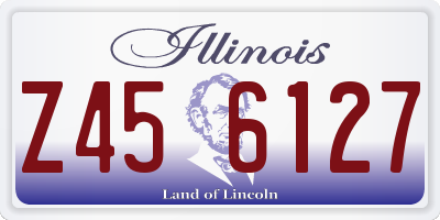 IL license plate Z456127