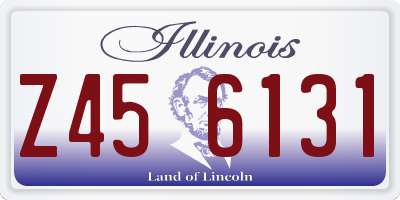 IL license plate Z456131