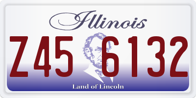 IL license plate Z456132