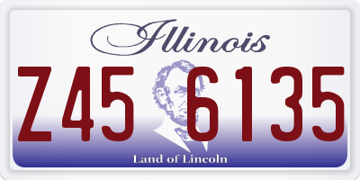 IL license plate Z456135
