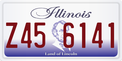 IL license plate Z456141