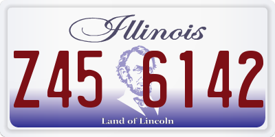 IL license plate Z456142