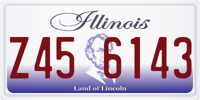 IL license plate Z456143