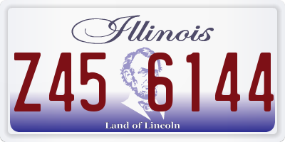 IL license plate Z456144