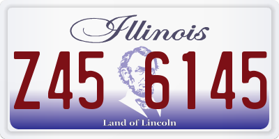 IL license plate Z456145