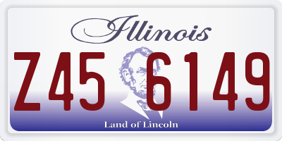 IL license plate Z456149