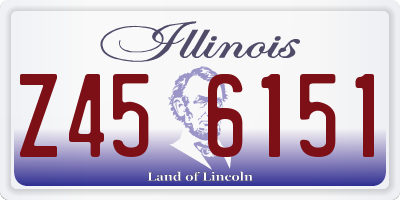 IL license plate Z456151