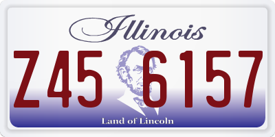 IL license plate Z456157