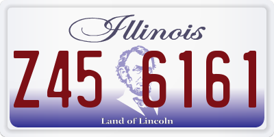 IL license plate Z456161