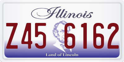 IL license plate Z456162