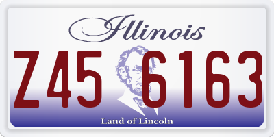 IL license plate Z456163