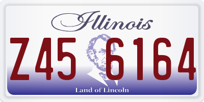 IL license plate Z456164