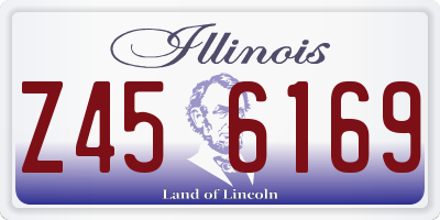IL license plate Z456169
