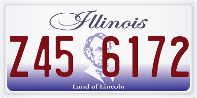 IL license plate Z456172