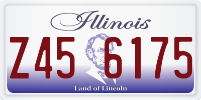 IL license plate Z456175