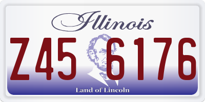 IL license plate Z456176