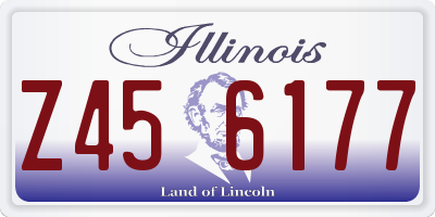 IL license plate Z456177