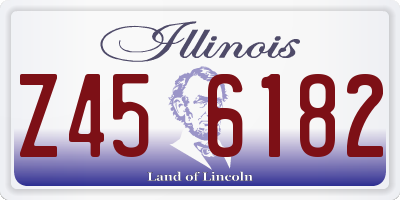 IL license plate Z456182