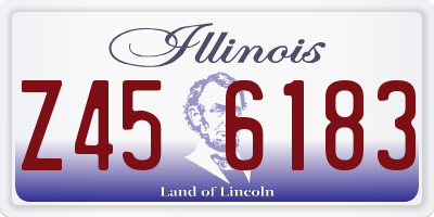 IL license plate Z456183