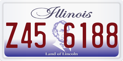 IL license plate Z456188