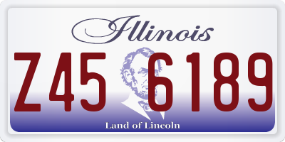 IL license plate Z456189