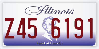 IL license plate Z456191