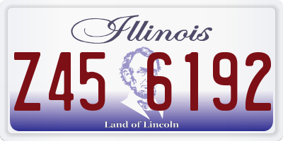IL license plate Z456192