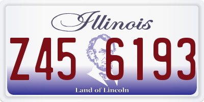 IL license plate Z456193