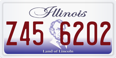 IL license plate Z456202