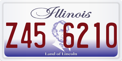 IL license plate Z456210