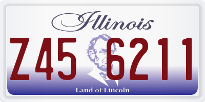 IL license plate Z456211